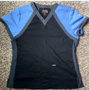 ISO sanibel color block scrub top